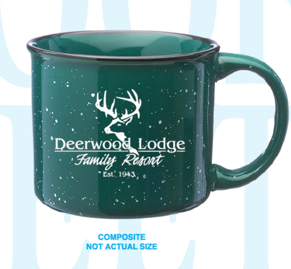 Deerwood Lodge ceramic mug