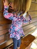 Girls peplum hoodie -CUSTOM ORDER