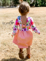 Girls Bow Back Dress-CUSTOM ORDER